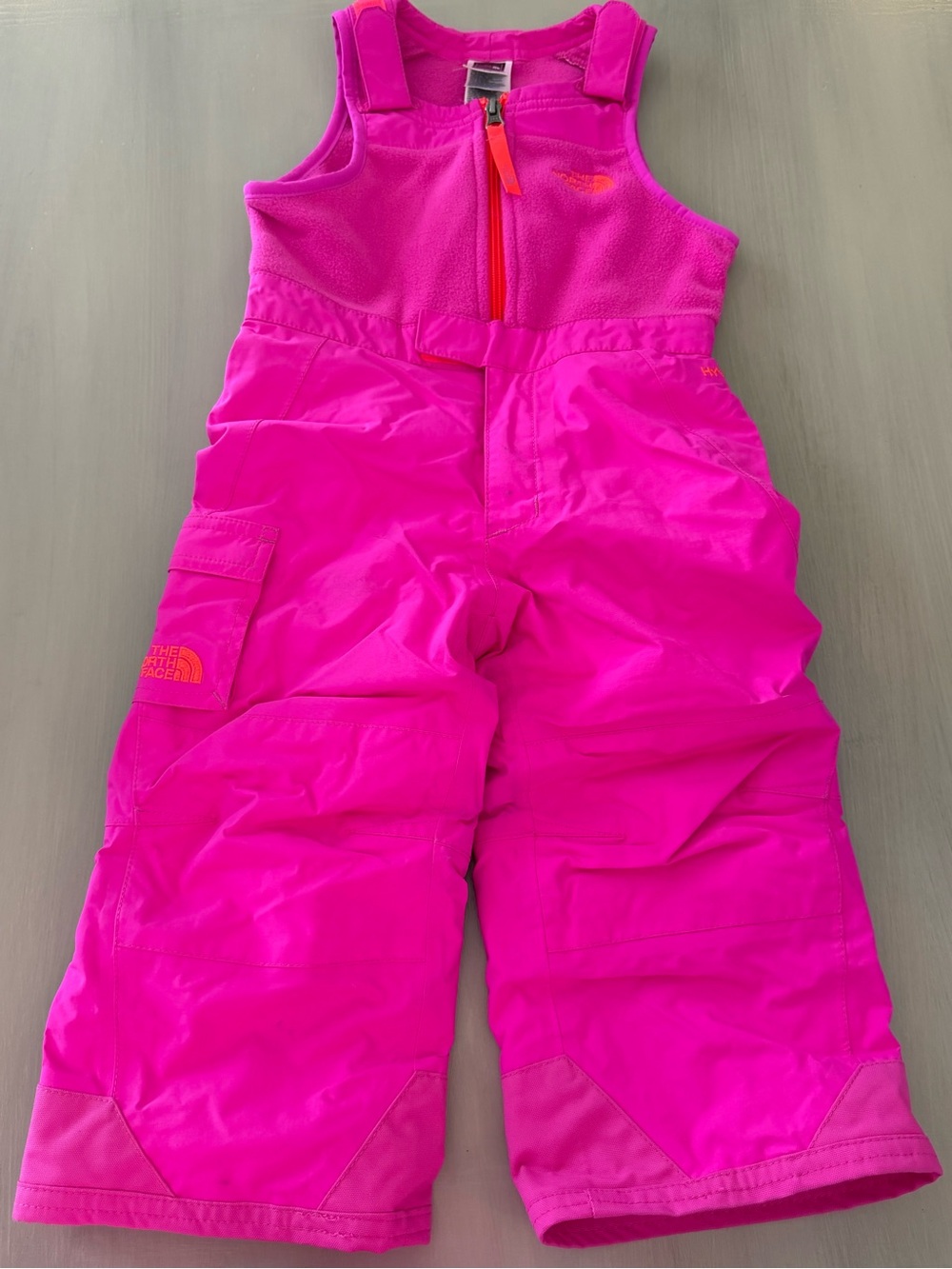 The North Face Kids Hot Pink Snow Overalls - size 2T